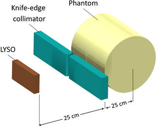 Geometry of the simulated setup implemented in FLUKA.